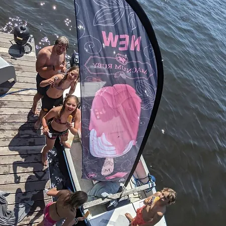 6 Personen Luxe Houseboat Splendid Nabij Amsterdam Hotel na wodzie *