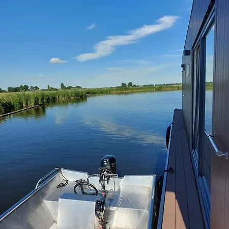 6 Personen Luxe Houseboat Splendid Nabij Amsterdam
